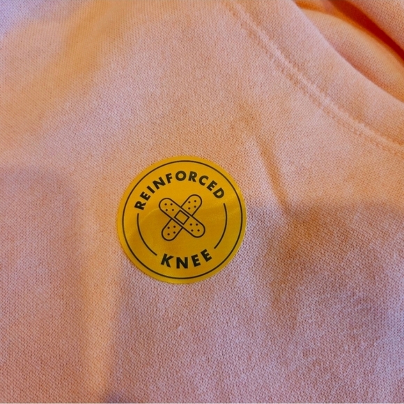 🌴3/$15🌴 Jogger Reinforced Knee Jogger Pants Large Girls 10-12 Pink New - Picture 3 of 6